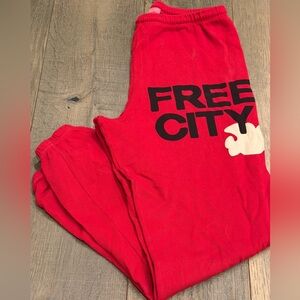 Freecity Red Track Pants